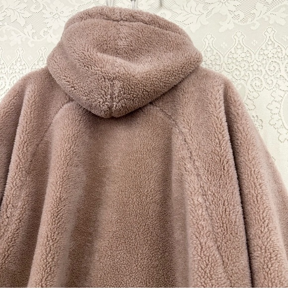 ASM ANNA Australian Wool Oversized Teddy Jacket with Hoodie - Picture 10 of 16